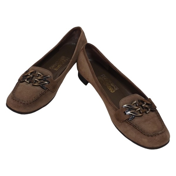  Salvatore Ferragamo FERRAGAMO/SalvatoreFerragamo Loafer 8 D - светло-коричневый × Gold × чёрный женский выступающая подошва замена обивки settled обувь 