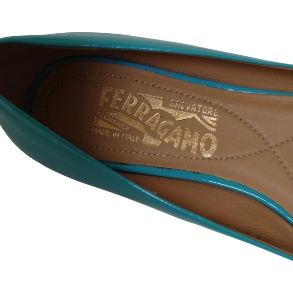  Salvatore Ferragamo FERRAGAMO/SalvatoreFerragamo плоская обувь 5 D - кожа голубой × голубой женский vala обувь 