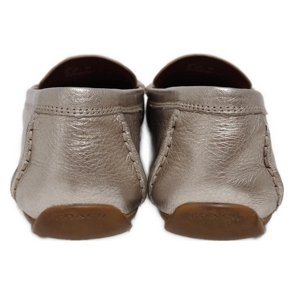 コーチ COACH ドライビングシューズ EUR 40.5 - レザー シルバー ユニセックス 靴_画像3