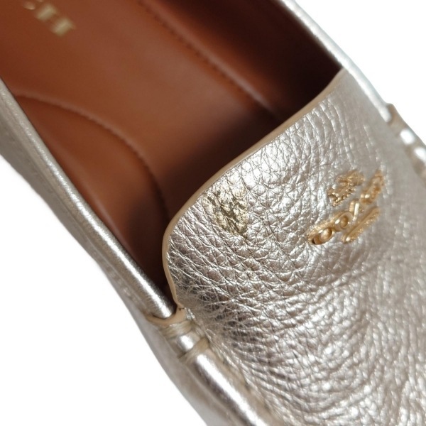 コーチ COACH ドライビングシューズ EUR 40.5 - レザー シルバー ユニセックス 靴_画像7