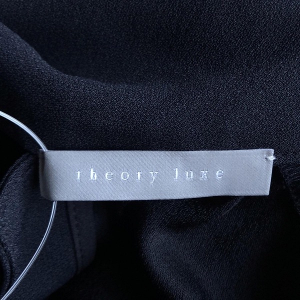 セオリーリュクス theory luxe 長袖カットソー サイズ40 M - ダークネイビー レディース ボウタイ トップス_画像3