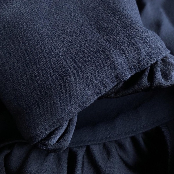 セオリーリュクス theory luxe 長袖カットソー サイズ40 M - ダークネイビー レディース ボウタイ トップス_画像8