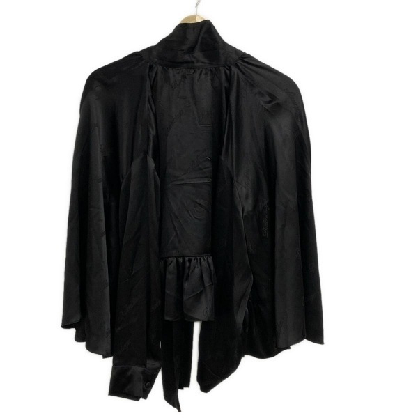 バレンシアガ BALENCIAGA 長袖シャツブラウス サイズ34 S 647677TJN08 - 黒 レディース シルク/フリル/春/秋 トップス_画像2