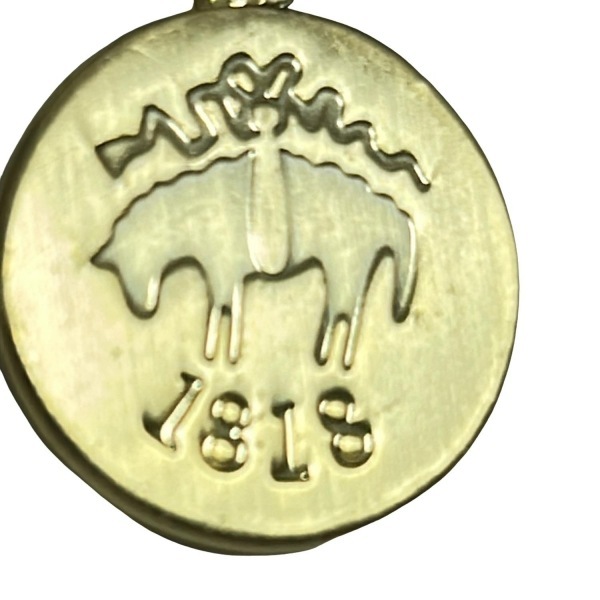 ブラックフリース バイ ブルックスブラザーズ BLACK FLEECE BY Brooks Brothers キーホルダー(チャーム) - レザー 白×黒×ゴールド_画像4