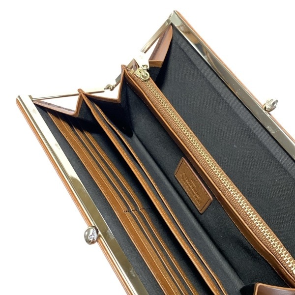  Vivienne Westwood VivienneWestwood длинный кошелек - кожа светло-коричневый type вдавлено . обработка / камыш . кошелек 