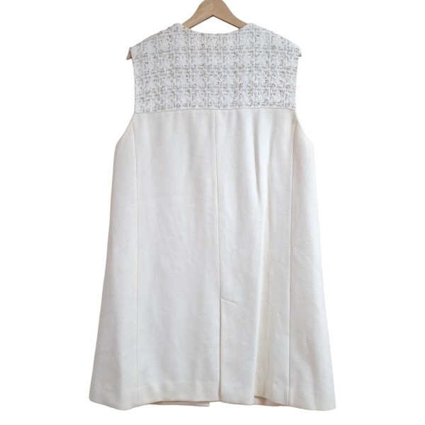 チェスティ Chesty ベスト サイズ1 S - アイボリー レディース ツイード/ラメ/ロング丈 美品 トップス_画像2