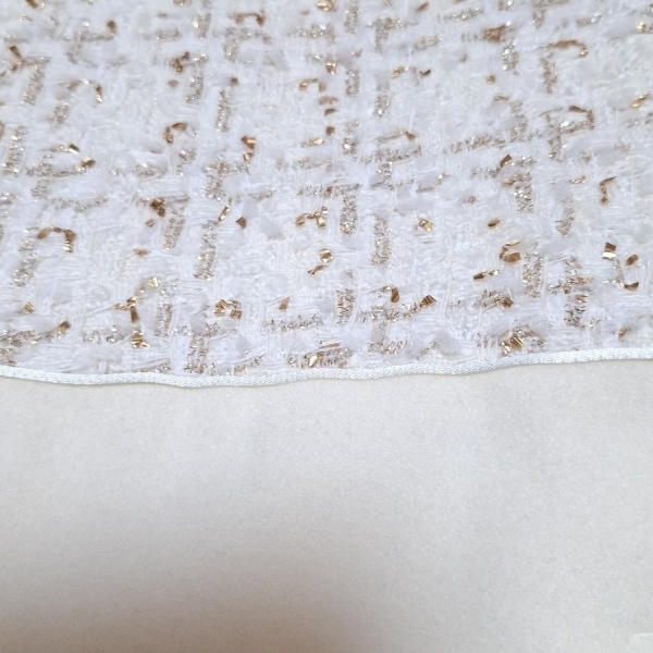 チェスティ Chesty ベスト サイズ1 S - アイボリー レディース ツイード/ラメ/ロング丈 美品 トップス_画像6