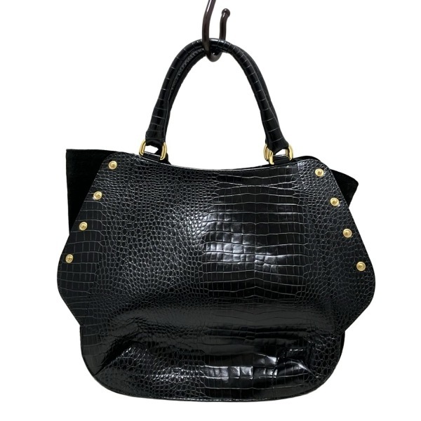  Furla FURLA большая сумка - кожа чёрный type вдавлено . обработка сумка 