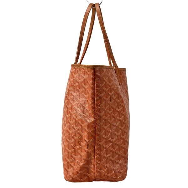 ゴヤール GOYARD トートバッグ サンルイPM レザー オレンジ×マルチ スヌーピー/×PEANUTS/マーカージュ AAS020129 バッグ_画像4