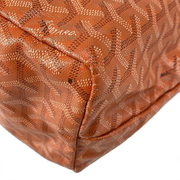 ゴヤール GOYARD トートバッグ サンルイPM レザー オレンジ×マルチ スヌーピー/×PEANUTS/マーカージュ AAS020129 バッグ_画像6