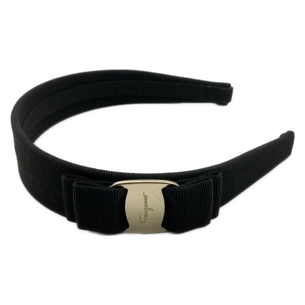  Salvatore Ferragamo FERRAGAMO/SalvatoreFerragamo лента-ободок - чёрный × Gold vala прекрасный товар аксессуары ( др. )