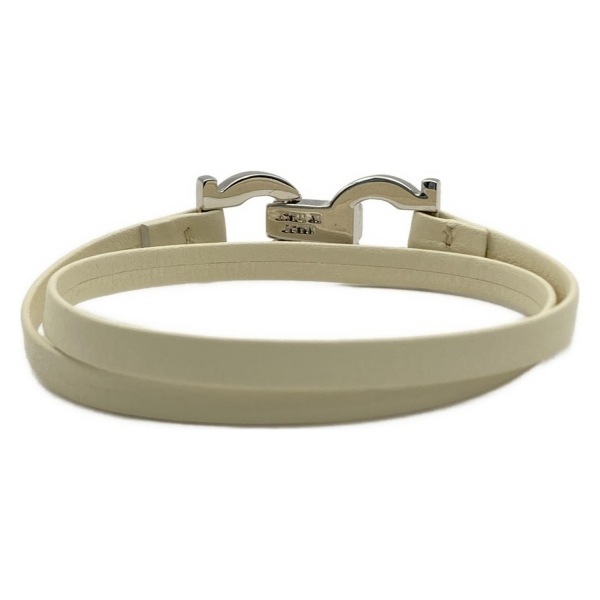  Salvatore Ferragamo FERRAGAMO/SalvatoreFerragamo браслет - кожа слоновая кость × серебряный gun chi-ni прекрасный товар аксессуары ( рука )