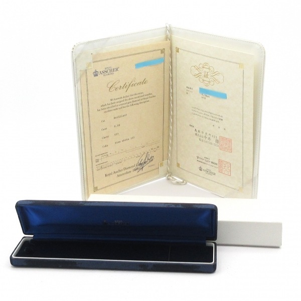 ロイヤルアッシャー ROYAL ASSCHER ネックレス - K18PG×ダイヤモンド 総重量:2.0g/1Pダイヤ/ダイヤ0.08カラット アクセサリー（首）_画像8