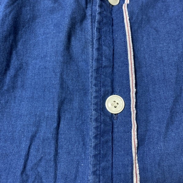 ネネット Ne-net サイズ2 M - ブルー レディース レギュラーカラー/長袖/ひざ丈/シャツワンピ ワンピース_画像6