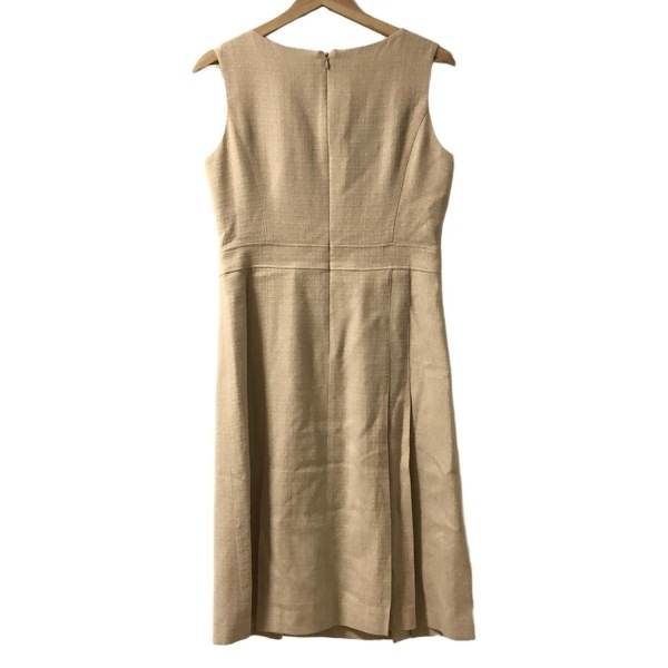  paul (pole) Stuart PaulStuart размер 8 M - бежевый женский вырез лодочкой / безрукавка / длинный прекрасный товар One-piece 