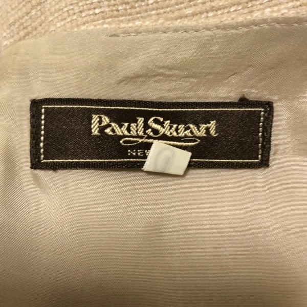  paul (pole) Stuart PaulStuart размер 8 M - бежевый женский вырез лодочкой / безрукавка / длинный прекрасный товар One-piece 