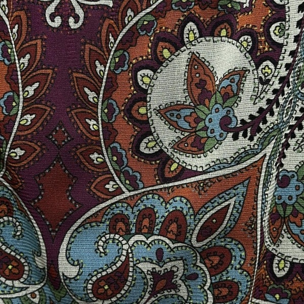 ヴィヴィアンタム VIVIENNE TAM ロングスカート サイズ0 XS - パープル×オレンジ×マルチ レディース ペイズリー柄/ウエストゴム ボトムス_画像6