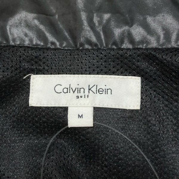 カルバンクライン CalvinKlein ブルゾン サイズM - 黒 メンズ 長袖/golf/ジップアップ/春/秋 美品 ジャケット_画像3