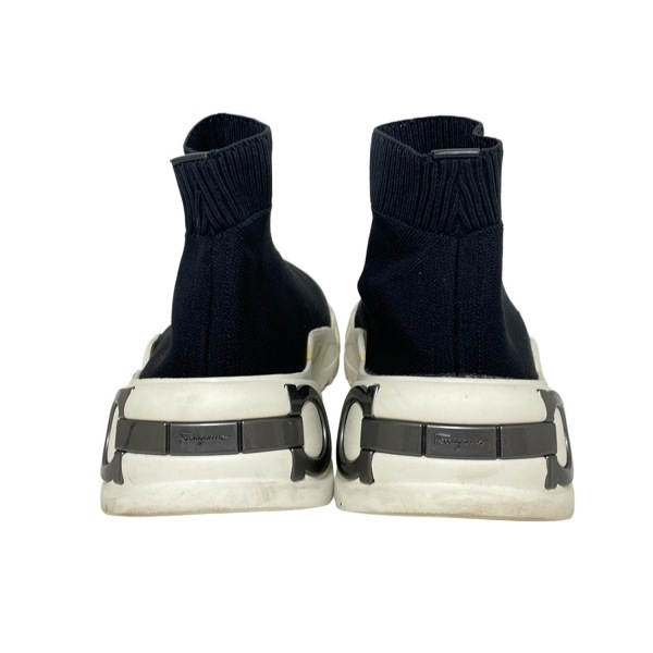  Salvatore Ferragamo FERRAGAMO/SalvatoreFerragamo спортивные туфли 8 1/2C - чёрный × белый × серебряный женский обувь 