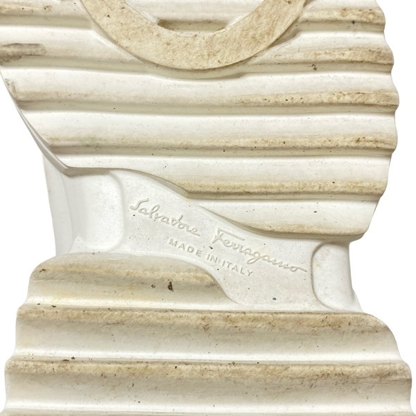  Salvatore Ferragamo FERRAGAMO/SalvatoreFerragamo спортивные туфли 8 1/2C - чёрный × белый × серебряный женский обувь 