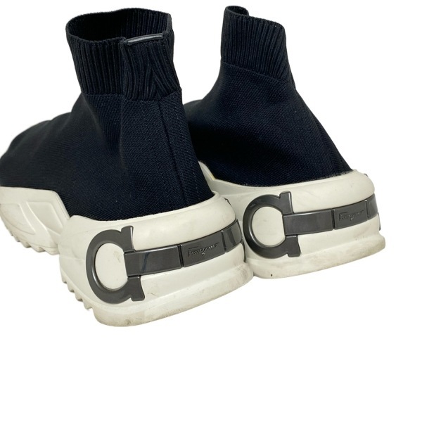  Salvatore Ferragamo FERRAGAMO/SalvatoreFerragamo спортивные туфли 8 1/2C - чёрный × белый × серебряный женский обувь 