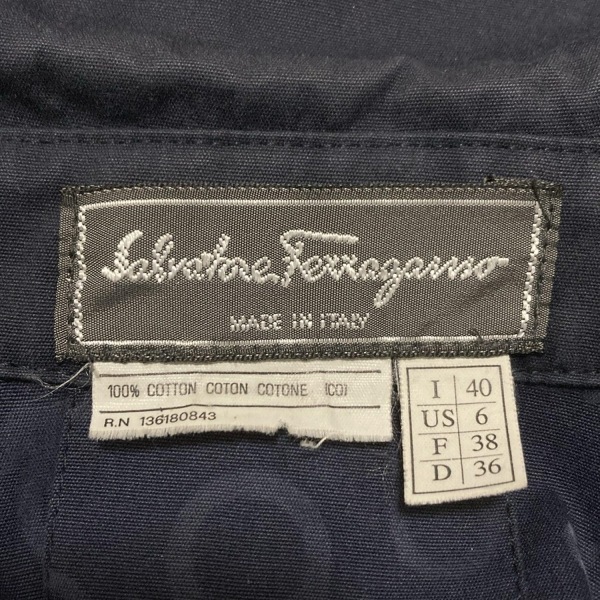  Salvatore Ferragamo FERRAGAMO/SalvatoreFerragamo размер 40 M - темный темно-синий женский длинный рукав / весна / осень пальто 