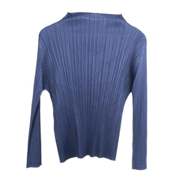 プリーツプリーズ PLEATS PLEASE 長袖カットソー - ネイビー レディース ハイネック/プリーツ トップス_画像2