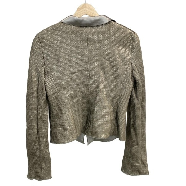 アルマーニコレッツォーニ ARMANICOLLEZIONI サイズ40 M - ゴールド レディース 長袖/オールシーズン 美品 ジャケット_画像2