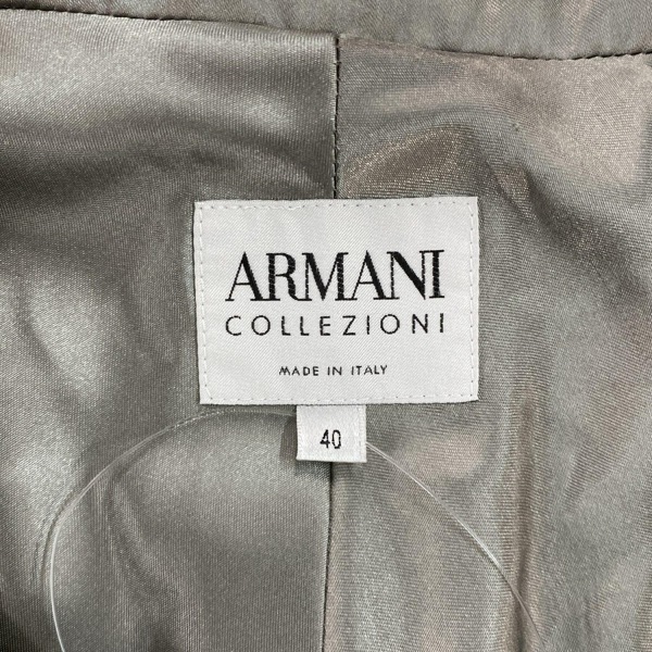 アルマーニコレッツォーニ ARMANICOLLEZIONI サイズ40 M - ゴールド レディース 長袖/オールシーズン 美品 ジャケット_画像3