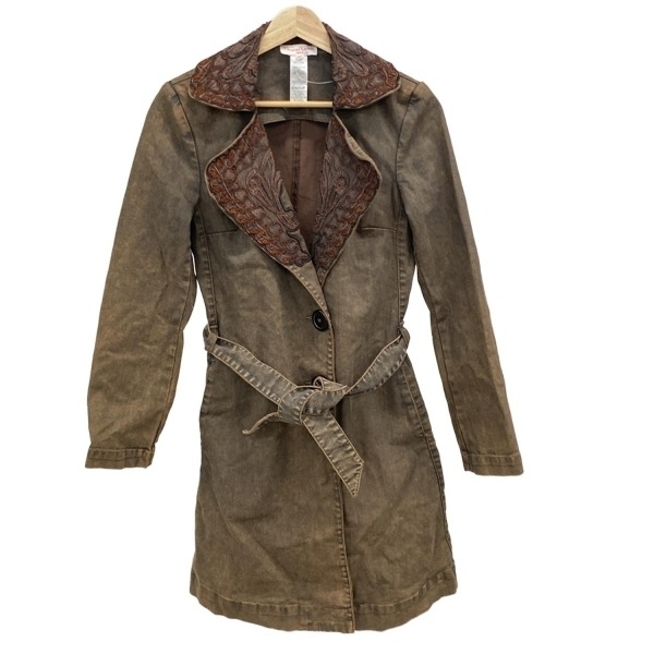 クリスチャンラクロワ Christian Lacroix サイズ40 M - ダークブラウン レディース 長袖/デニム/春 コート_画像1