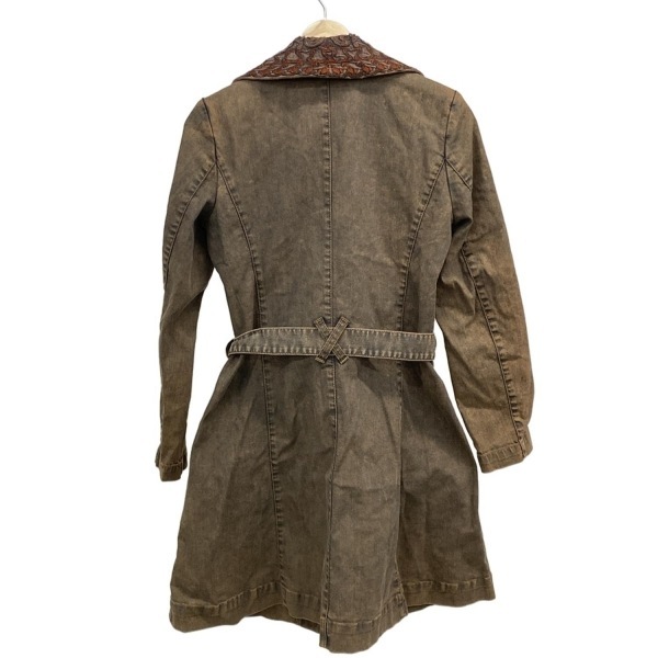 クリスチャンラクロワ Christian Lacroix サイズ40 M - ダークブラウン レディース 長袖/デニム/春 コート_画像2