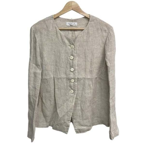 アニエスベー agnes b サイズ38 M - ベージュ レディース 長袖/秋/春 ジャケット_画像1