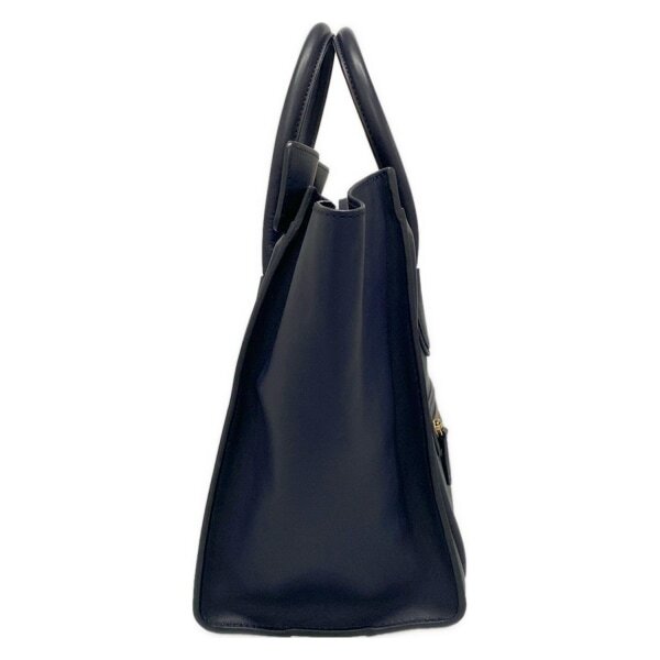 セリーヌ CELINE ハンドバッグ 165213HSC.07OC ラゲージ ミニショッパー レザー ダークネイビー 美品 バッグ_画像2