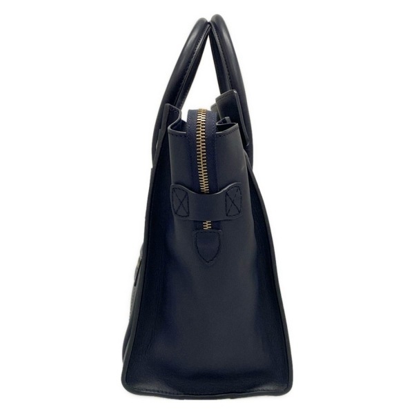 セリーヌ CELINE ハンドバッグ 165213HSC.07OC ラゲージ ミニショッパー レザー ダークネイビー 美品 バッグ_画像4