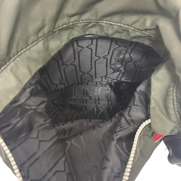ハンター HUNTER リュックサック/バックパック レザー カーキ×黒 バッグ_画像7