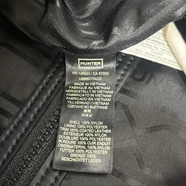 ハンター HUNTER リュックサック/バックパック レザー カーキ×黒 バッグ_画像9