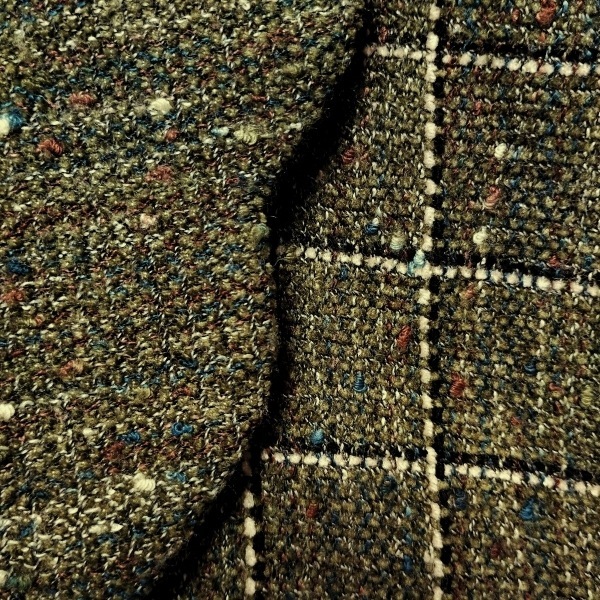 レリアン Leilian スカートスーツ - カーキ×白×マルチ レディース チェック柄 レディーススーツ_画像7