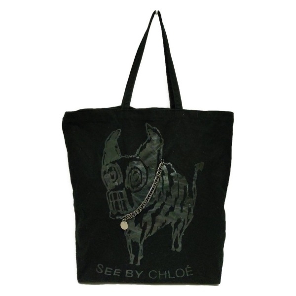  See by Chloe SEE BY CHLOE большая сумка - чёрный собака / цепь сумка 