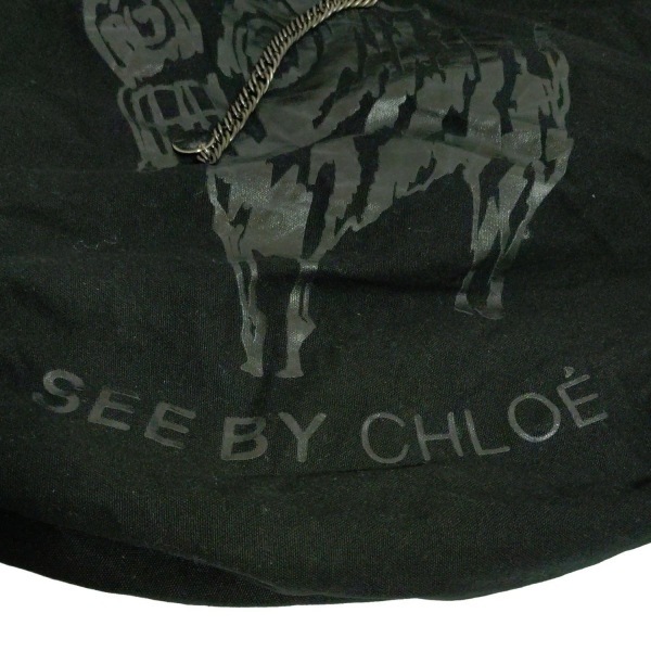  See by Chloe SEE BY CHLOE большая сумка - чёрный собака / цепь сумка 