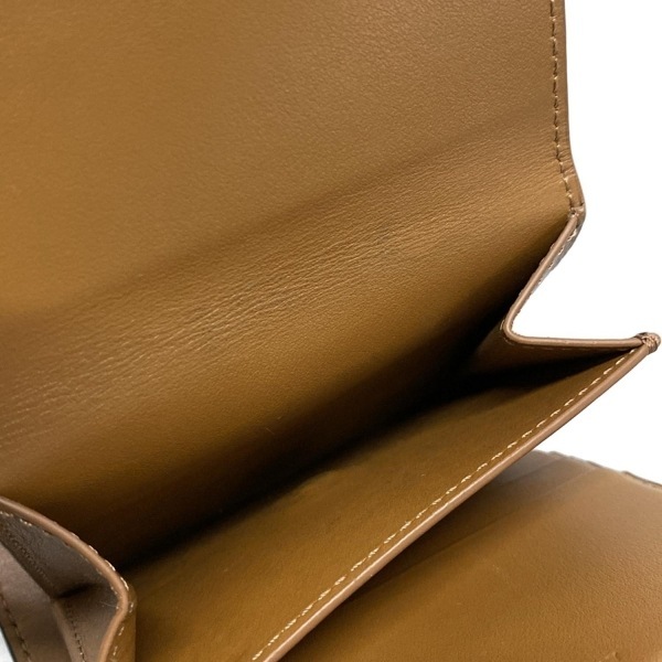 セリーヌ CELINE 3つ折り財布/ミニ/コンパクト 10D572BZ9.04L トリオンフ スモール トリフォールド ウォレット レザー 美品 財布_画像4