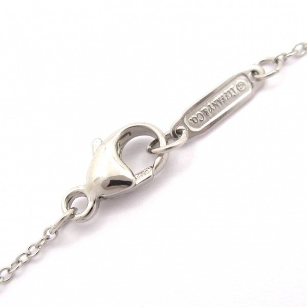 磨き済み■ティファニー TIFFANY&Co. ネックレス - Pt950×ダイヤモンド 3Pダイヤ/ペアシェイプ アクセサリー(首)_画像4