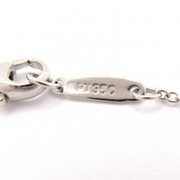 磨き済み■ティファニー TIFFANY&Co. ネックレス - Pt950×ダイヤモンド 3Pダイヤ/ペアシェイプ アクセサリー(首)_画像6