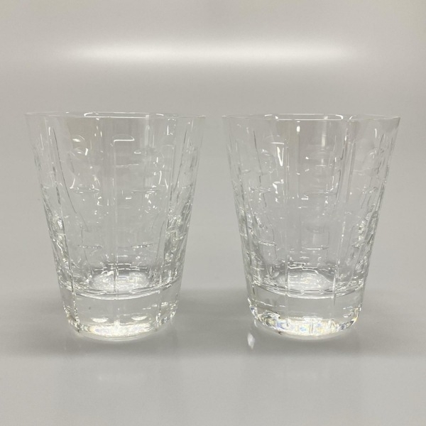 バカラ Baccarat ペアグラス エキノックス クリア 新品同様 食器_画像1