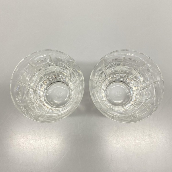 バカラ Baccarat ペアグラス エキノックス クリア 新品同様 食器_画像2