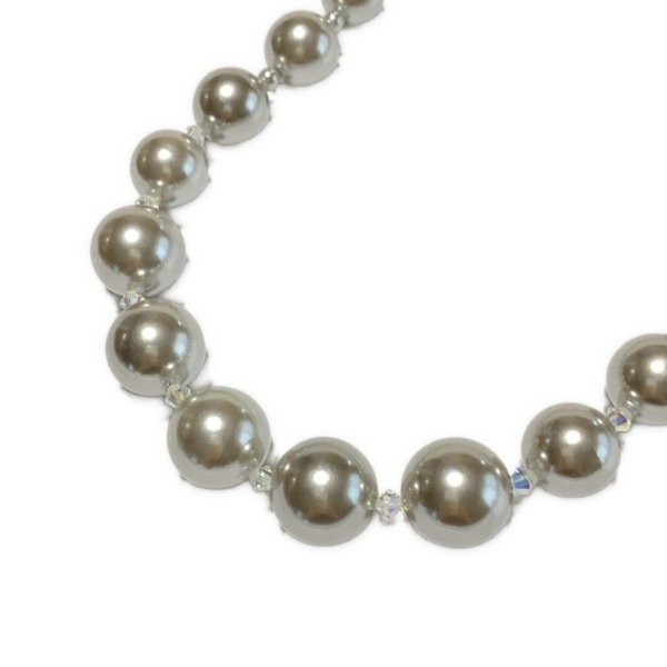 レリアン Leilian ネックレス - ライトグレー アクセサリー（首）_画像3