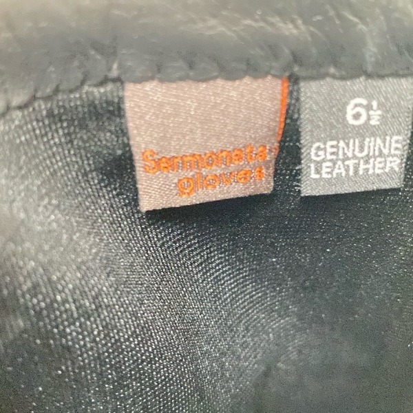 CERUMO ne-ta перчатка sSermoneta gloves - кожа чёрный женский длинный перчатка перчатки