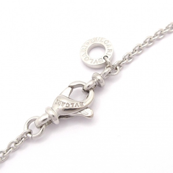 磨き済み■ブルガリ BVLGARI ネックレス グリーククロスダイヤ K18WG×ダイヤモンド アクセサリー（首）_画像4