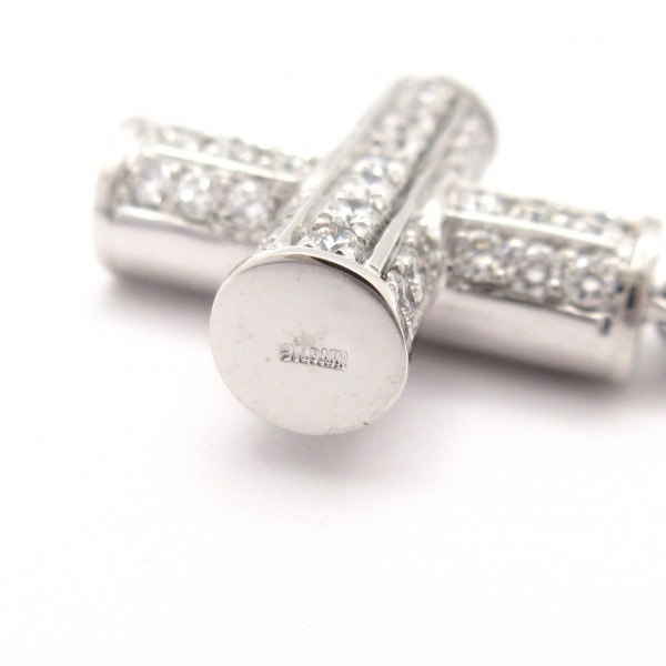 磨き済み■ブルガリ BVLGARI ネックレス グリーククロスダイヤ K18WG×ダイヤモンド アクセサリー（首）_画像5