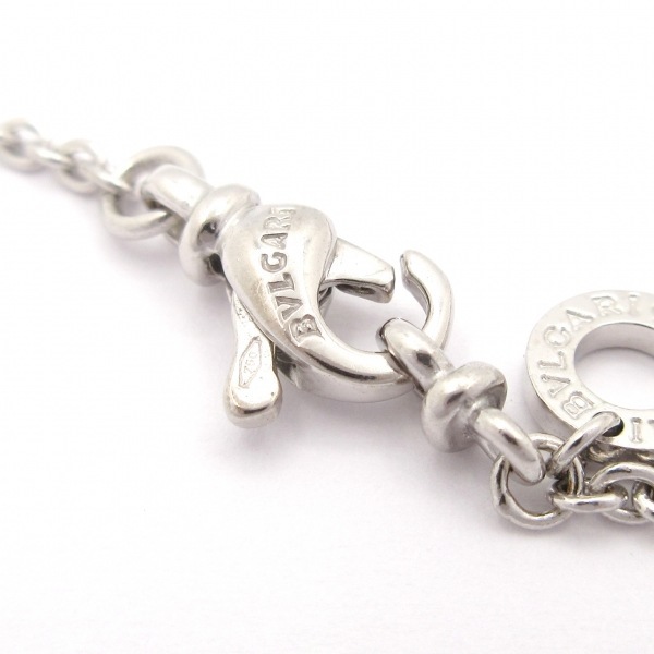 磨き済み■ブルガリ BVLGARI ネックレス グリーククロスダイヤ K18WG×ダイヤモンド アクセサリー（首）_画像7