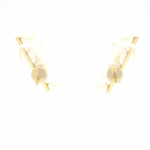 磨き済み■タサキシンジュ 田崎真珠/TASAKI ピアス バランスプラスピアス K18YG×アコヤパール 5Pパール/直径約5.4mm_画像3